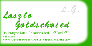 laszlo goldschmied business card